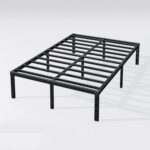 Hafenpo 14 Inch Queen Bed Frame - Sturdy Metal Platform Queen Size, No Box Spring Needed, Heavy Duty, Easy Assembly, Strong Bearing Capacity, Under Bed Storage, Black - Image 8