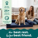 FurHaven Classic Sofa Orthopedic Dog Bed for Large Dogs with Egg Crate with a Solid Orthopedic Foam Base for Joint Support, Removable Washable Cover, Large, Quilted Sofa, Navy (Blue) - Image 10