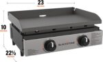 Blackstone 1666 22” Tabletop Griddle with Stainless Steel Faceplate, Powder Coated Steel, Black - Image 4