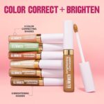 Revlon Glimmer Correcting Concealer, Liquid Under Eye Makeup, Light to Buildable Coverage made with Caffeine, Vitamin C, & Stevioside, 105, Pink, 0.3 fl oz - Image 11
