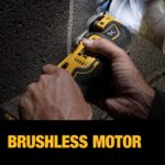 DEWALT 20V MAX XR Oscillating Multi-Tool Cordless, Variable Speed Brushless Motor Multitool with LED Light, Extended Runtime, Includes Two Wood Cutting Blades, Tool Only (DCS356B) - Image 3