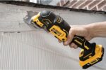 DEWALT 20V MAX XR Oscillating Multi-Tool Cordless, Variable Speed Brushless Motor Multitool with LED Light, Extended Runtime, Includes Two Wood Cutting Blades, Tool Only (DCS356B) - Image 11