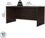 Bush Business Furniture Studio C 60W x 30D Office Desk in Black Walnut, Computer Table for Home or Professional Workspace - Image 4