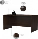 Bush Business Furniture Studio C 60W x 30D Office Desk in Black Walnut, Computer Table for Home or Professional Workspace - Image 5