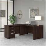 Bush Business Furniture Studio C 60W x 30D Office Desk in Black Walnut, Computer Table for Home or Professional Workspace - Image 9