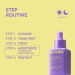 BYOMA Hydrating Recovery Oil - Luxury Face Oil with Squalane, Jojoba Oil & Seabuckthorn Oil - Instant Radiant and Glowy Skin - Barrier Repair Facial Oil - 1.01 fl. oz - Image 7