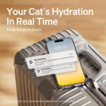 PETLIBRO Cat Water Fountain, App Monitoring Pet Fountains for Cats Indoor with Stainless Steel Tray, 2.5L/84oz Dockstream Automatic Water Dispenser for Drinking, 2.4G Wi-Fi Smart Bowl Inside - Image 4