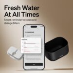 PETLIBRO Cat Water Fountain, App Monitoring Pet Fountains for Cats Indoor with Stainless Steel Tray, 2.5L/84oz Dockstream Automatic Water Dispenser for Drinking, 2.4G Wi-Fi Smart Bowl Inside - Image 10