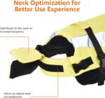 Amazon Basics Dog Adjustable Life Jacket with Reflective Stripes, Yellow, X-Large - Image 5