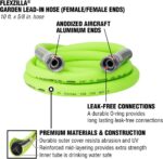 Flexzilla Garden Lead-In Hose, 5/8" x 10', Female to Female Fittings (3/4" - 11 1/2 GHT) - Image 3