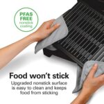 Hamilton Beach Electric Indoor Searing Grill with Adjustable Temperature Control to 450F, 118 sq. in. Surface Serves 6, PFAS-Free Removable Nonstick Grate, Stainless Steel (25360) - Image 5