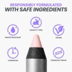 Wonderskin Eyeliner Pencil, 1440 Longwear Pink Eyeliner Pencil - Waterproof, Sharpenable & Smudge Proof (Icing) - Image 5