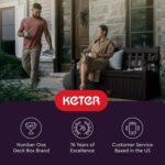Keter Solana 70 Gallon Storage Bench Deck Box for Patio Furniture, Front Porch Decor and Outdoor Seating – Perfect to Store Garden Tools and Pool Floats, Graphite - Image 13