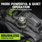 STEELITE 40V 17" Electric Lawn Mower & 12" String Trimmer & 500CFM Leaf Blower Combo Set, 3-in-1 Yard Care Kit with 3x4.0Ah Batteries & Dual Chargers - Image 7