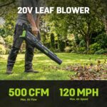 STEELITE 40V 17" Electric Lawn Mower & 12" String Trimmer & 500CFM Leaf Blower Combo Set, 3-in-1 Yard Care Kit with 3x4.0Ah Batteries & Dual Chargers - Image 9