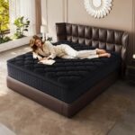 Premium 12 Inch Queen Size Mattress - Black Diamond Quilted, Individual Pocket Spring & Memory Foam Top, Luxurious Support, Pressure Relief, Motion Isolation, High-End Medium Firm, Easy Set-Up - Image 6