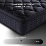 Premium 12 Inch Queen Size Mattress - Black Diamond Quilted, Individual Pocket Spring & Memory Foam Top, Luxurious Support, Pressure Relief, Motion Isolation, High-End Medium Firm, Easy Set-Up - Image 8