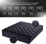 Premium 12 Inch Queen Size Mattress - Black Diamond Quilted, Individual Pocket Spring & Memory Foam Top, Luxurious Support, Pressure Relief, Motion Isolation, High-End Medium Firm, Easy Set-Up - Image 9