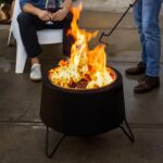 Smokeless Fire Pit 20-Inch – Portable Outdoor Wood Burning Fire Pit for Patio, Backyard & Camping, Stainless Steel, Removable Ash Pan, Stand & Cover – TIKI Social Fire Pit - Image 3