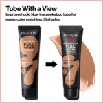 Revlon ColorStay Full Cover Longwear Matte Foundation, Heat & Sweat Resistant Lightweight Face Makeup, 240 Medium Beige, 1.0 fl oz - Image 7