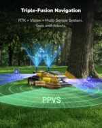 YARBO Robot Lawn Mower Pro with Modular Design for Large Yard up to 6 Acres, Perimeter Wire Free APP Control Robotic Lawnmower with 0.8"-4.0" Cutting Height, AI Vision & RTK for Navigation - Image 5