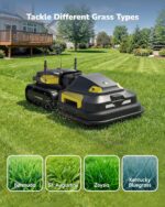 YARBO Robot Lawn Mower Pro with Modular Design for Large Yard up to 6 Acres, Perimeter Wire Free APP Control Robotic Lawnmower with 0.8"-4.0" Cutting Height, AI Vision & RTK for Navigation - Image 7