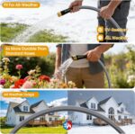 Garden Hose 100 FT, Non-Expanding Water Hose, Ultra-Light & Flexible, Burst-Resistant, Kink-Free, High-Pressure Garden Hose All-Weather Use for Lawns, Gardens, and Outdoor Cleaning - Image 7