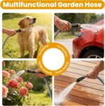 Garden Hose 100 FT, Non-Expanding Water Hose, Ultra-Light & Flexible, Burst-Resistant, Kink-Free, High-Pressure Garden Hose All-Weather Use for Lawns, Gardens, and Outdoor Cleaning - Image 9