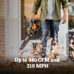 WORX Cordless Leaf Blower, 3 in 1 Blowers for Lawn Care with Leaf Vacuum & Leaf Mulcher, Electric Blower with Brushless Motor & 2 Speed Control, 2 × 4.0 Ah Batteries & Charger Included, WG583 - Image 4