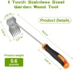 Weed puller tool,Garden tools,Portable Weeding Tool,Garden weed pulling tool,Adopt Anti slip Rubber handle,conforms to ergonomic curves,Suitable For Vegetable Cultivation And Horticulture on Farms - Image 3