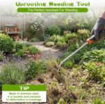 Weed puller tool,Garden tools,Portable Weeding Tool,Garden weed pulling tool,Adopt Anti slip Rubber handle,conforms to ergonomic curves,Suitable For Vegetable Cultivation And Horticulture on Farms - Image 5