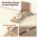 Zakkart 2-Pack Cat Scratching Board, 25.6'' Tall Cardboard L Shape Vertical Cat Scratchers for Indoor Cats, Cat Scratching Post for Wall and Couch, Large - Image 6