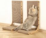 Zakkart 2-Pack Cat Scratching Board, 25.6'' Tall Cardboard L Shape Vertical Cat Scratchers for Indoor Cats, Cat Scratching Post for Wall and Couch, Large - Image 8