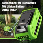 1 Pack 29472 Battery Replacement for Greenworks 40V Battery 6Ah(Green) | Compatible with Greenworks 40 Volt Batteries 29462 29472 - Image 4