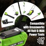 1 Pack 29472 Battery Replacement for Greenworks 40V Battery 6Ah(Green) | Compatible with Greenworks 40 Volt Batteries 29462 29472 - Image 5