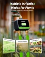 RainPoint WiFi Water Timer for Garden Hose with Brass Inlet & Outlet, 2-Zone Smart Hose Timer, WiFi Irrigation Controller via APP/Voice Control, Automatic Sprinkler Watering System for Lawns and Yard - Image 4