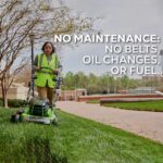 Greenworks 82V 21 in Push Lawn Mower, 5.0 Ah Battery and Charger - Image 6
