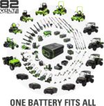 Greenworks 82V 21 in Push Lawn Mower, 5.0 Ah Battery and Charger - Image 7