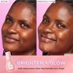 Glow Recipe Watermelon Niacinamide Dew Drops, Korean Niacinamide Serum Drops, Hydrating Face Serum + Primer & Liquid Highlighter, Hyaluronic Acid, Dewy Glow (40ml) - Image 5