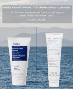 KORRES Greek Yoghurt Foaming Cream Cleanser, Deep Skin Cleansing 5.07 Fl Oz | Cream to Foam Formula, Skin Care Makeup Remover, For Dry, Oily & Sensitive Skin, Hydrating Face Wash For Women - Image 3