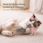 3 Pack Rabbit Fur Catnip Toys with Feathers – Interactive Carrot Cat Toys with Galls Fruit for Indoor Cats and Kittens - Image 4