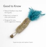 3 Pack Rabbit Fur Catnip Toys with Feathers – Interactive Carrot Cat Toys with Galls Fruit for Indoor Cats and Kittens - Image 8