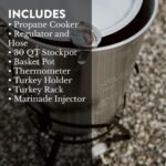 GasOne 30QT Turkey Fryer Set and Seafood Boil with Propane Gas Burner, Perforated Basket – Perfect Outdoor Cooker for Crawfish, Crab, Shrimp, Lobster, and Frying – Complete Outdoor Cooking Kit - Image 8