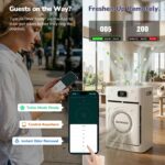 Pet Air Purifier, Dual-sided Washable H13 HEPA, 2500 Sq Ft, App | Dual-Sided Pet Hair Intake, Smart APP Control, Washable Pre-Filter, PM2.5 Sensor, Auto mode, 25 dB Sleep Mode, Child Lock - Image 8