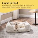 Best Friends by Sheri Lux Lounge Bed Calming Faux Fur Dog Bed, Oyster, Cream, Medium, 30" x 20" - Image 8