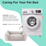 Best Friends by Sheri Lux Lounge Bed Calming Faux Fur Dog Bed, Oyster, Cream, Medium, 30" x 20" - Image 9