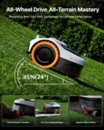 Segway Navimow i210 AWD Robot Lawn Mower Wire Free, 0.25 Acre, 45% Slopes | Perimeter Wire-Free Setup, NRTK-Vision Auto Mapping, 2–3.6-Inch Cutting Height, 5.1Ah Battery, 20-Zone App Control - Image 3