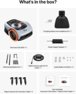 Segway Navimow i210 AWD Robot Lawn Mower Wire Free, 0.25 Acre, 45% Slopes | Perimeter Wire-Free Setup, NRTK-Vision Auto Mapping, 2–3.6-Inch Cutting Height, 5.1Ah Battery, 20-Zone App Control - Image 9
