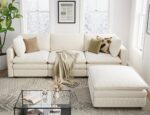Txtin's Cloud Couches for Living Room L Shaped Sectional Couch with Ottoman Deep Plush 4 Seats Sofa Modern Sofa for Apartment - Image 4