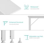 Lufeiya White L Shaped Computer Desk with Power Outlet Shelves, 40 Inch Small Reversible Corner Desk for Small Space Home Office, L-Shaped Desk PC Desks, White - Image 9